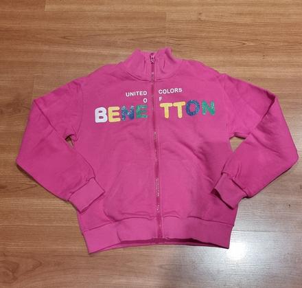 Benneton ružová mikina, 140