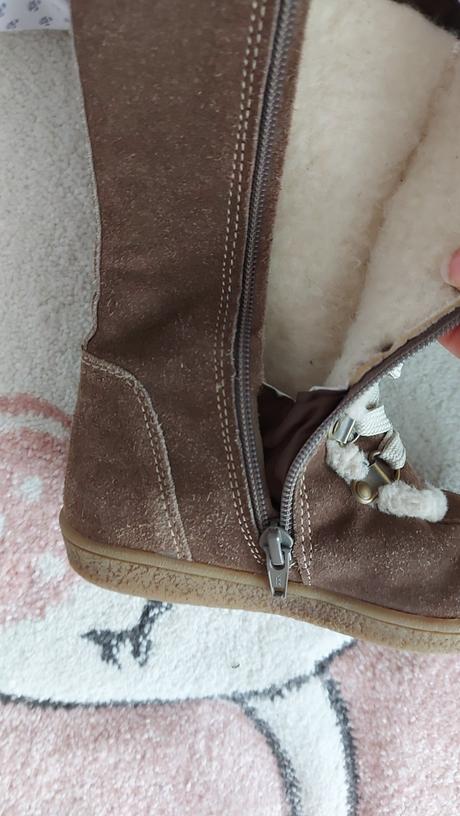 Kožené teple čižmy, naturino,28