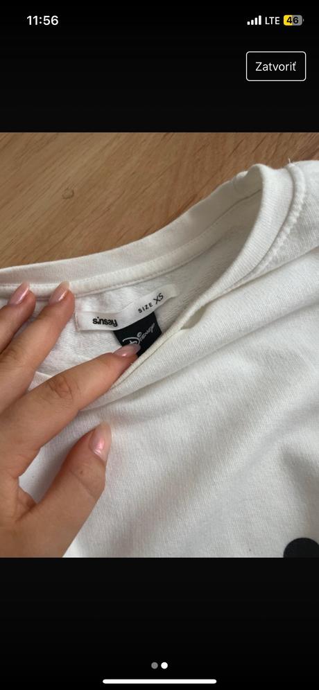 Stylova mikina mickey mouse, sinsay,xs