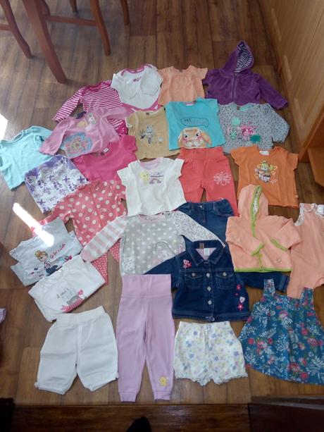 Balik dievcen.oblecenia jar/leto 74/80 top stav, 68–80