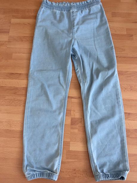 Dievčenské rifle joggers, h&m,128
