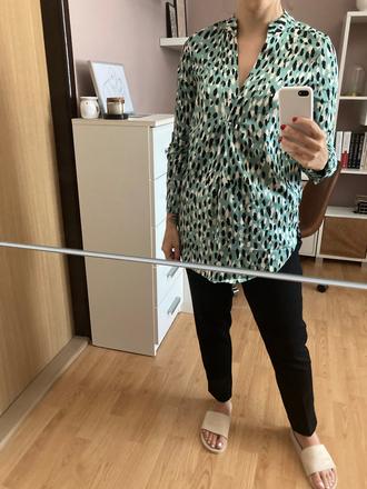 Vzorovaná blúzka, h&m,32