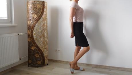H&m-suknička elegantná so zipsami 38v, pružná, h&m,38