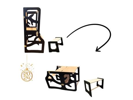 Učiaca veža, písací stolík, stolička, tabuľa 4v1 m,