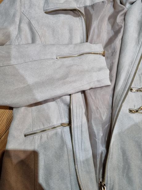 Semišové kvalitné sako top nový stav, l