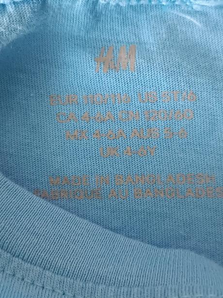 Tričko s dlhým rukávom, h&m,110