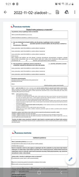 Otcovská dovolenka - žiadosť