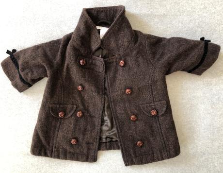 Vlnený kabátik pre dievčatko, h&m,62