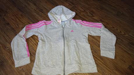 Mikina adidas s kapucnou a zipsom, adidas,152