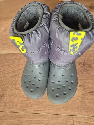 Zimné snehule crocs classic neo puff, veľ. j1 (32-, crocs,32