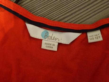 Oranžový tričkovinový overal boden v. 44, mini boden,44