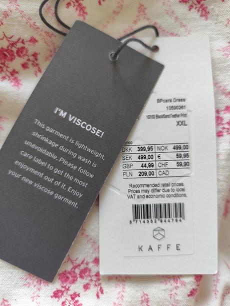 Šaty kaffe, xxl