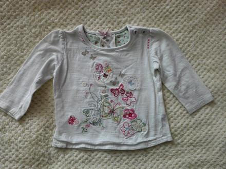 Next tricko s dlhym rukavom 6-9 mesiacov, next,68