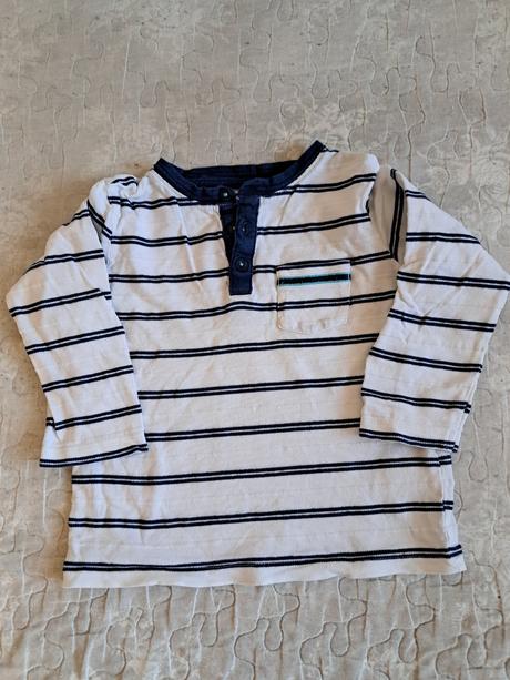 Biele tričko s modrými pásikmi, sergent major,92