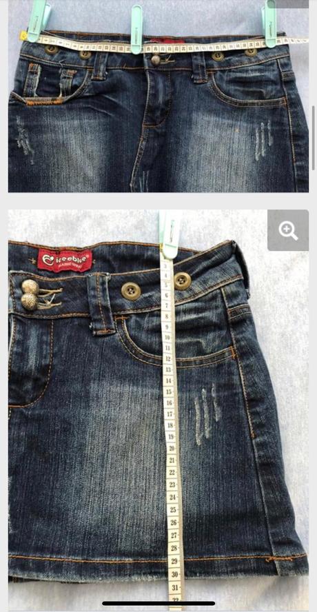 Riflová minisukňa xs s, xs