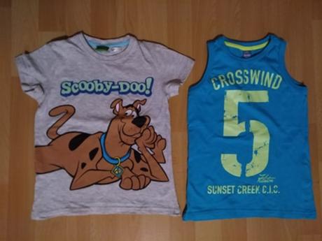 Tričko scooby doo+ tielko (vel.116)- malo nosene, dopodopo,116