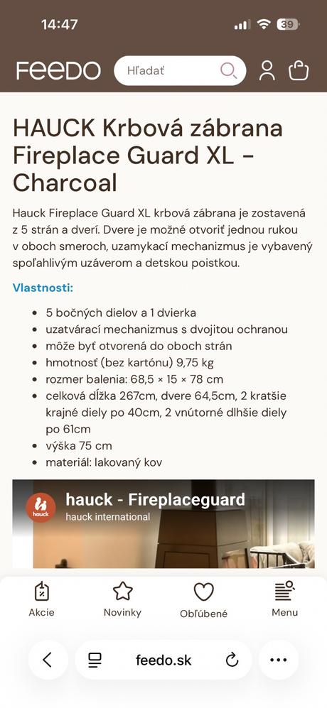 Krbová zábrana hauck, hauck