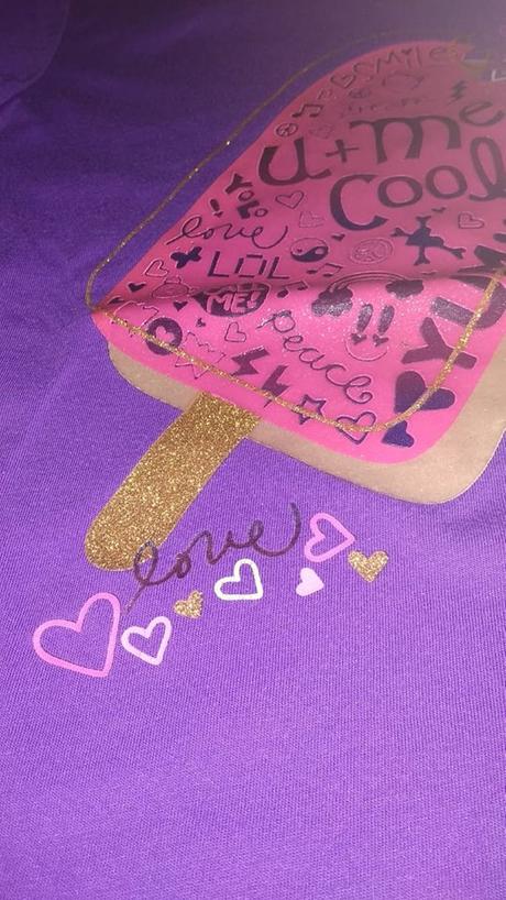 Fialové tričko s leským obrázkom 122-128, circo,122