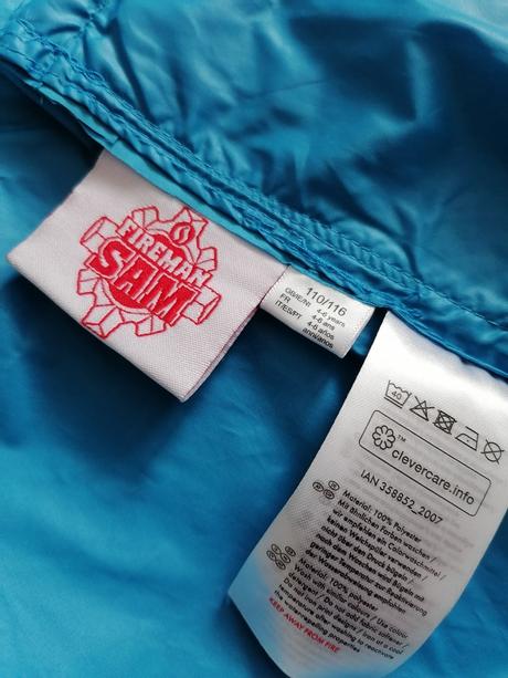 Tenšia bunda do dažďa - požiarnik sam - 110/116, 110