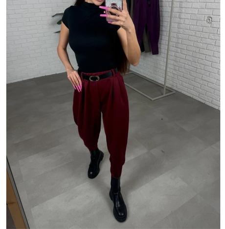 Nohavice burgundy, 
