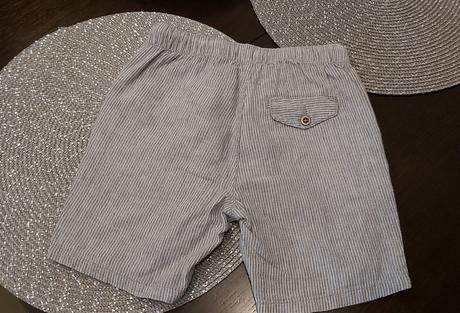 Kraťasy ľanové, reserved,104