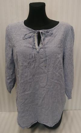 Dámska pásikavá modro biela blúza, peter hahn, m, m