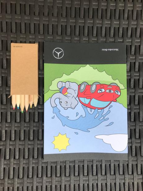 Omaľovánka a ceruzky - mercedes,