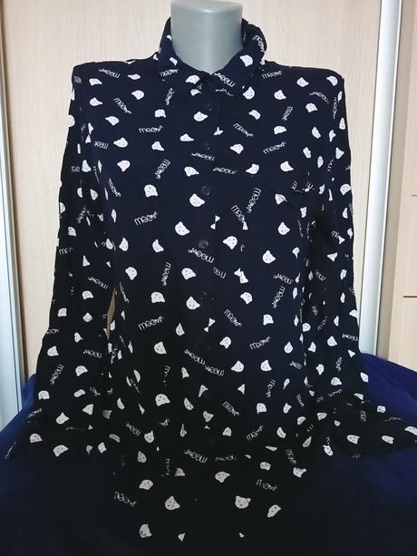 Košeľa s mačičkami, new yorker,m