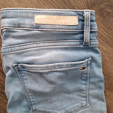 Elastické skinny rifle s/m, tommy hilfiger,s