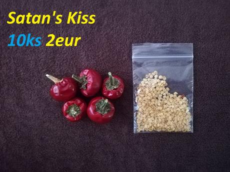 Semená čili/chilli papričiek, 