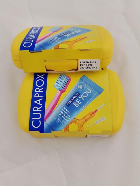 Curaprox travel set žltý 2x,