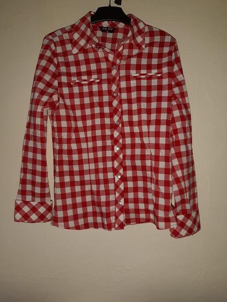 Kockovaná košeľa červená, 38