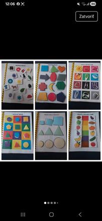 Farby a tvary- aktivity na suchy zips, 