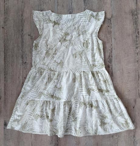 Bledozelené ľanovo bavlnené šaty, esmara,44