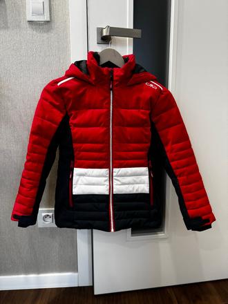 Detská lyžiarska bunda s kapucou, cmp,140