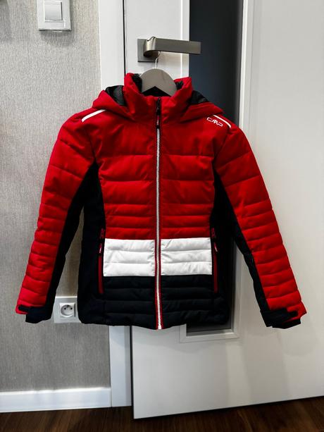 Detská lyžiarska bunda s kapucou, cmp,140