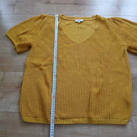 Horčicový bavlnený svetrík, c&a,l