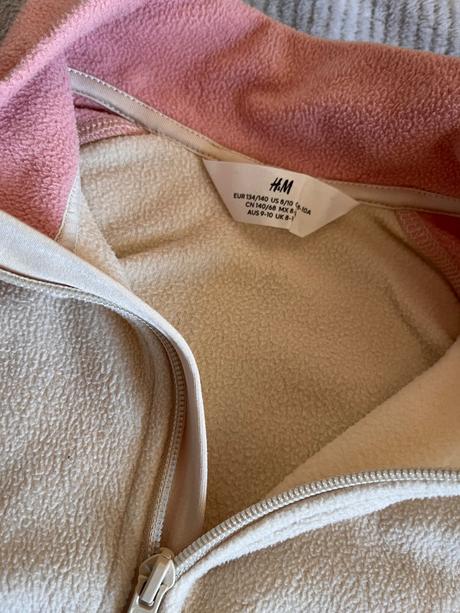 Flisová mikina, h&m,134