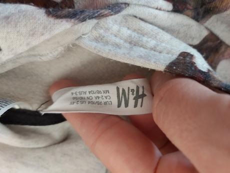 Detska mikinka rozne, h&m,104