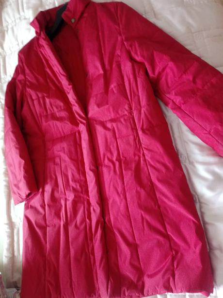 Červená dlhá bunda., xl