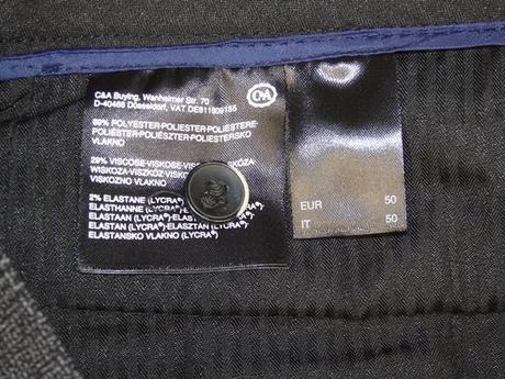 Pánske elegantné nohavice, c&a,50