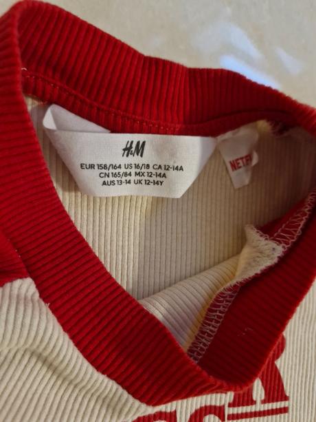 Dievčenské tricko, h&m,158