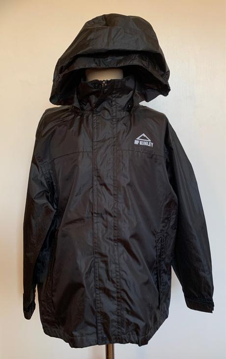 Mckinley čierna vetrovka do dažďa s kapucňou, mckinley,128