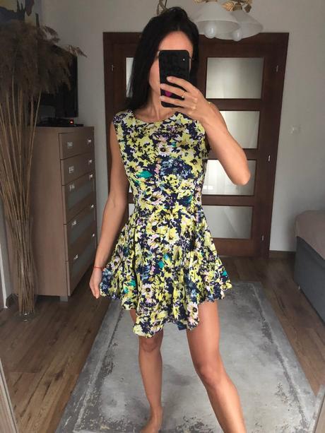 Kvetinové saty zn. h&m, h&m,s