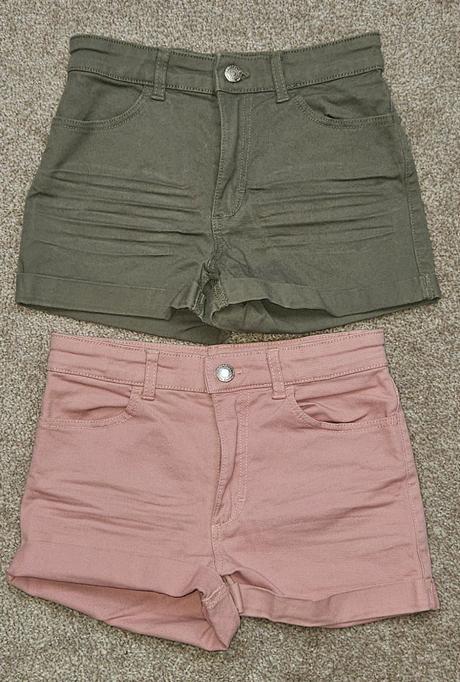Riflové šortky, h&m,140