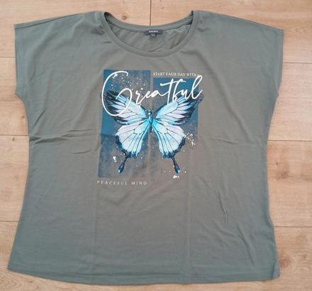 Letné tričko s motýľom peaceful mind, xl