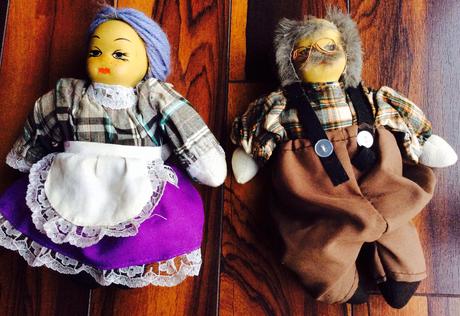 Dekorácia babka a dedko,