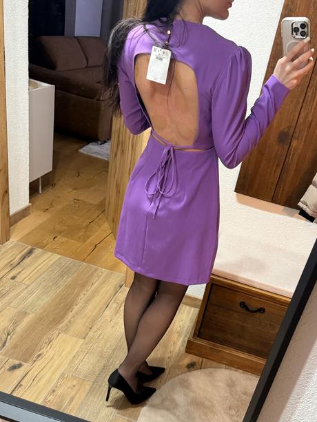 Šaty s odhaleným chrbtom, mohito,s