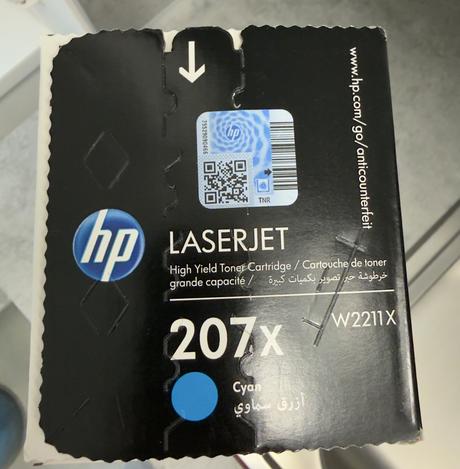 Toner hp w2211x č. 207x azúrový originálny, hp (hewlett-packard)