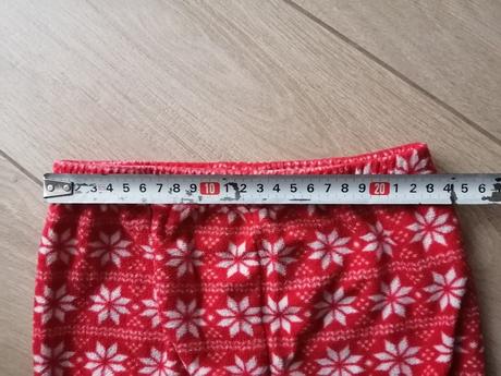 Teplejšie pyžamové gate zimné, vianočné, 98